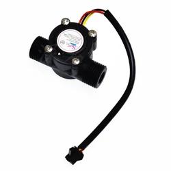 YF-S201 Water Flow Sensor 1/2 Inch Hall Effect Flow Sensor DC 5-18V 1.75MPa Water Control Liquid Flowmeter