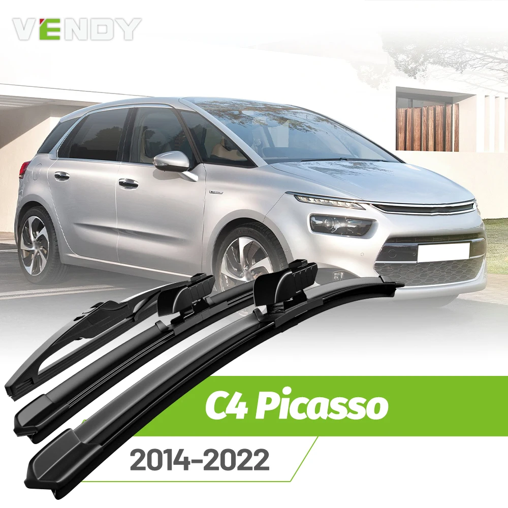 

Front & Rear Wiper Blades Set For Citroen C4 Picasso MK2 2014-2022 Windshield Windscreen Window Rain Brushes 30"+30"+14"