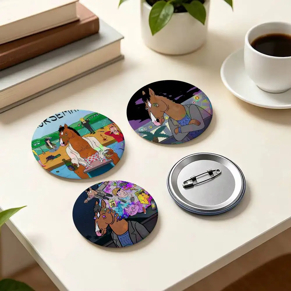 Cool B-BoJack Horseman    Animals Funny Brooches Badge Backpack Clothes Gift Accessory