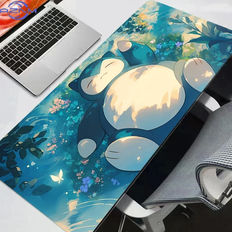 Pokemon Pikachu Gengar Large E-sports Mouse Pad Smooth Flexible Rubber Gamer PC Computer Keyboard For CSGO Kawaii rug Mosuepad