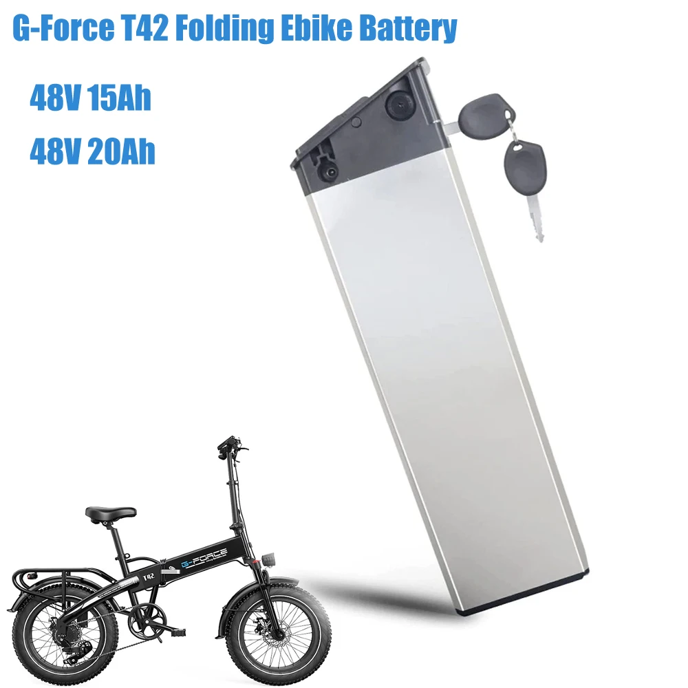 G-Force T42 للطي Ebike استبدال البطارية 48 فولت 15Ah 20Ah 960Wh Intube بطارية قابلة للطي الدهون الإطارات دراجة كهربائية استبدال