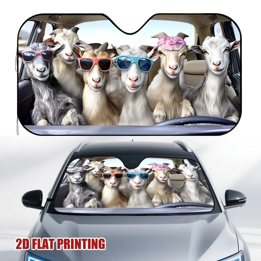 1 шт. автомобильный солнцезащитный козырек в стиле коз, отлично подходит для беговых ошибок и звукоснимателей, фильтры солнечного света и предотвращают перегрев, Vehi