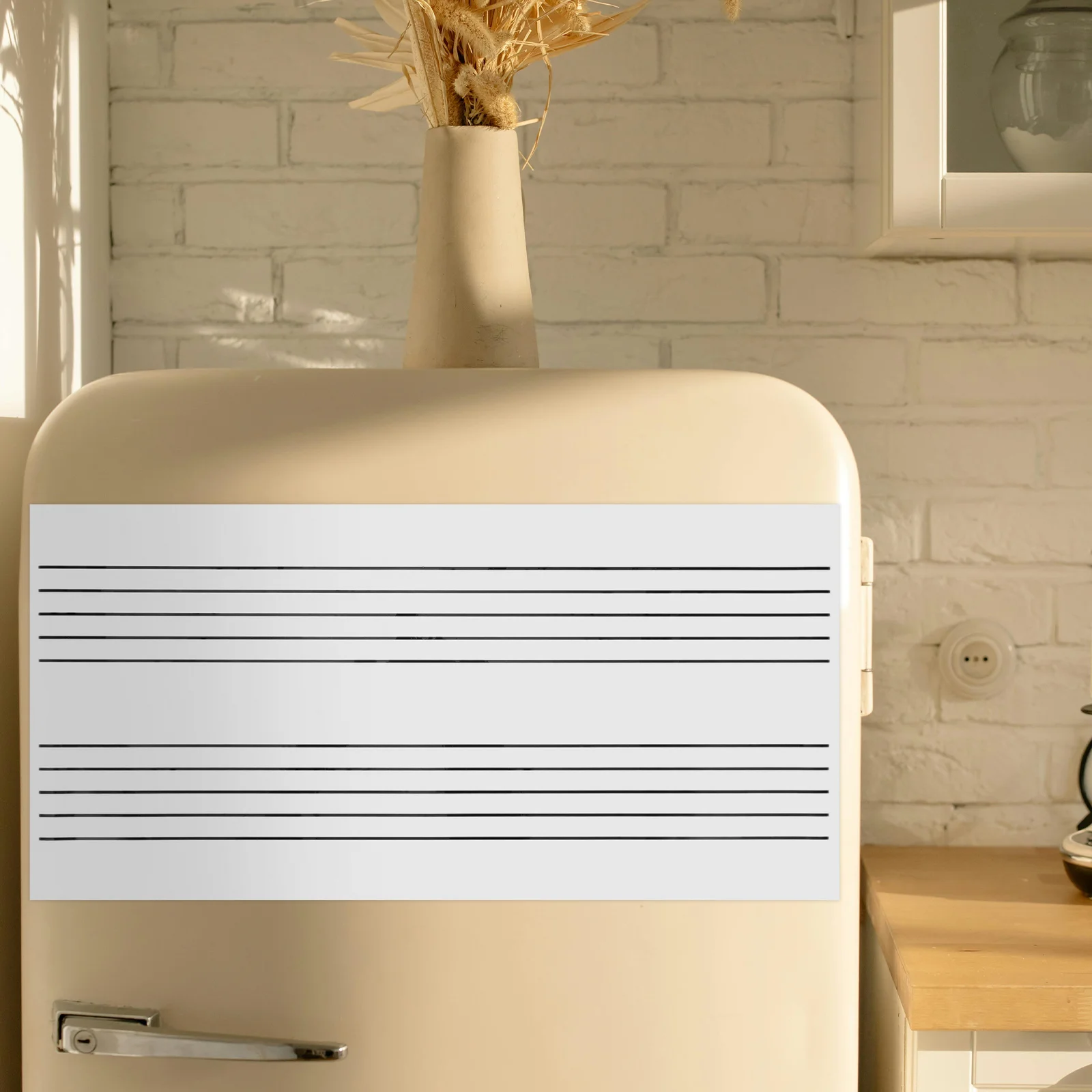 

Magnetic Music Staff Whiteboard Stickers 120x90cm Erase Note Board Fridge Chalkboard Memo Pad Teaching Tools Classroom