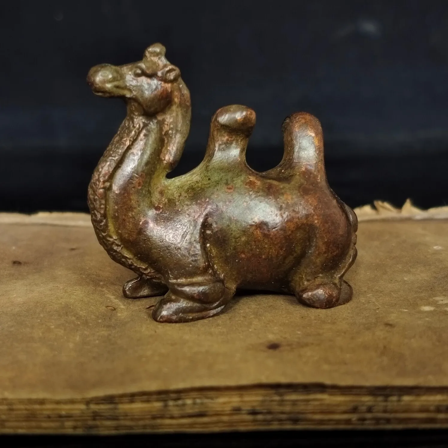 

Китайская антикварная верблюжья ручка, подставка для города, коллекционные предметы