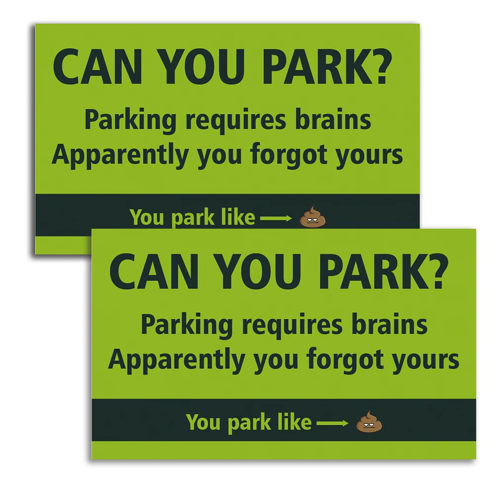 50pcs Humourous Parking Cards "Can You Park?" 3.5 x 2 inch, prank funny cards, offending funny cards, mini portable prank ca