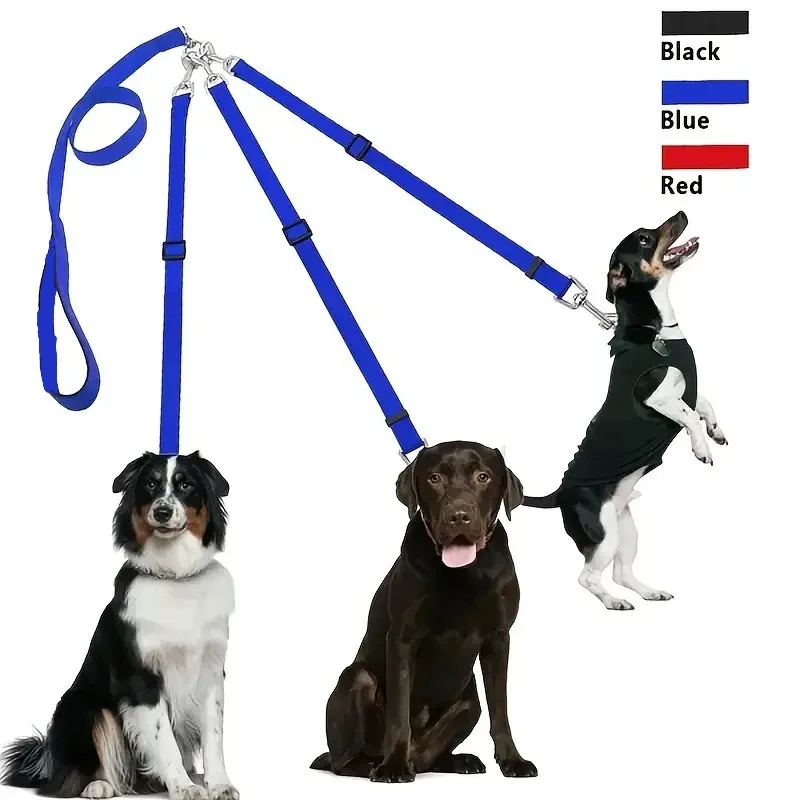Ultra-Lightweight 3-in-1 Detachable Adjustable Pet Traction Dog Leash Durable Pet Supplies for Dogs