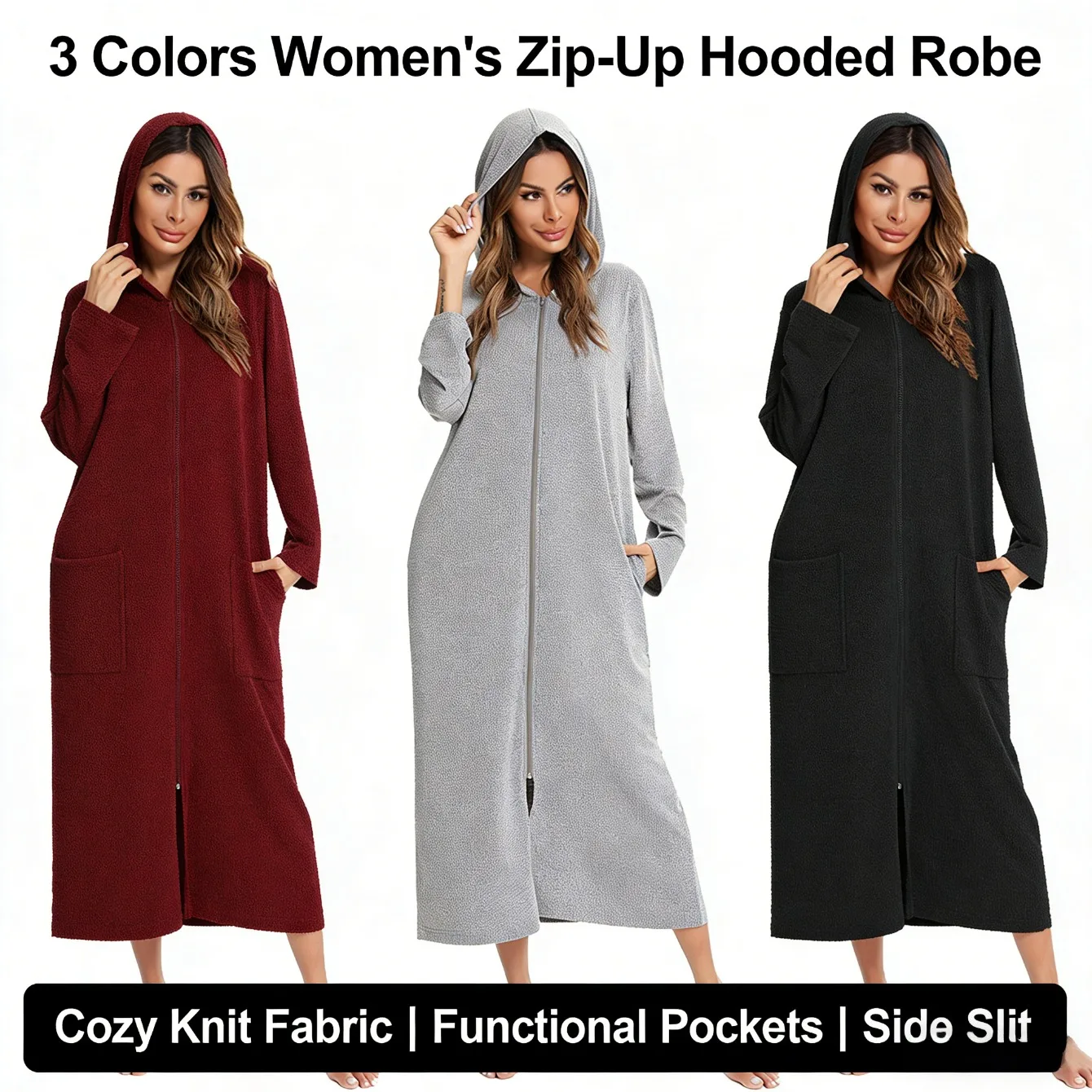 

Western - Style Women's New Spring Autumn Winter Long - Sleeve Pajamas Zip - Up Homewear Set for Daily Home Use