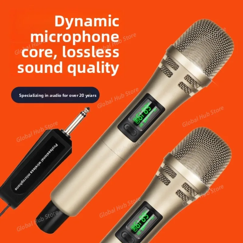 Handheld Microphone Wireless Microphone Rechargeable Microphone Multi-Microphone Kits for Karaoke Live Party Show Meeting