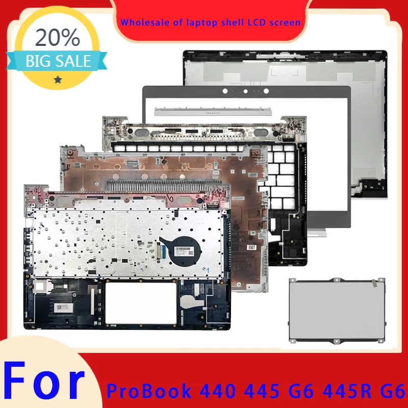 Suitable for Probook 440 G6 445 G6 445R G6 laptop LCD screen top cover screen frame palm rest bottom shell hinge cover keyboard