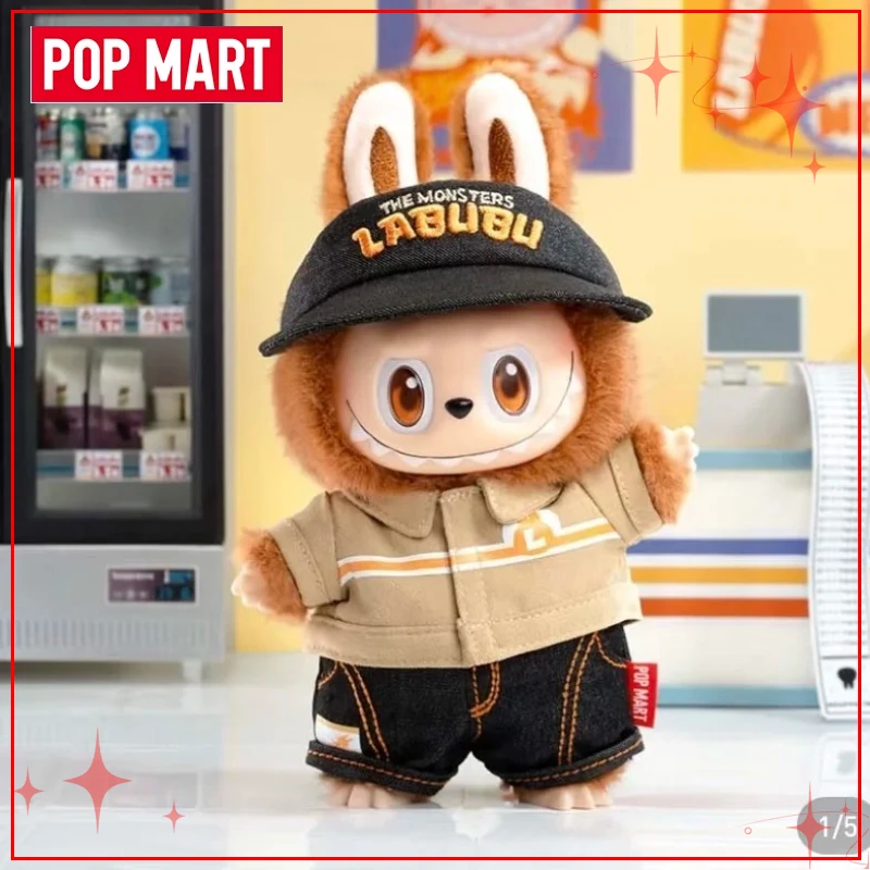 

POP MART LABUBU THE MONSTERS WACKY MART Series слепая коробка чехол для наушников виниловый плюшевый блистерный пакет орнамент рождественские подарки