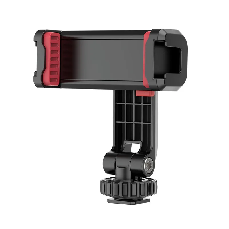 Support de téléphone de prise de vue verticale ST-06, support de moniteur d'appareil photo DSLR, pince de montage de trépied pour la prise de vue de Vlog de smartphone