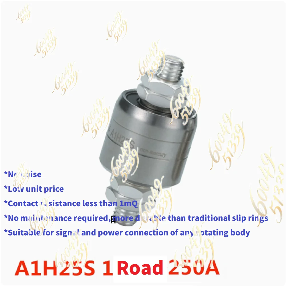 apply to A1H25S (3/8 thread 250A) high-speed rotating conductive slip ring collector ring