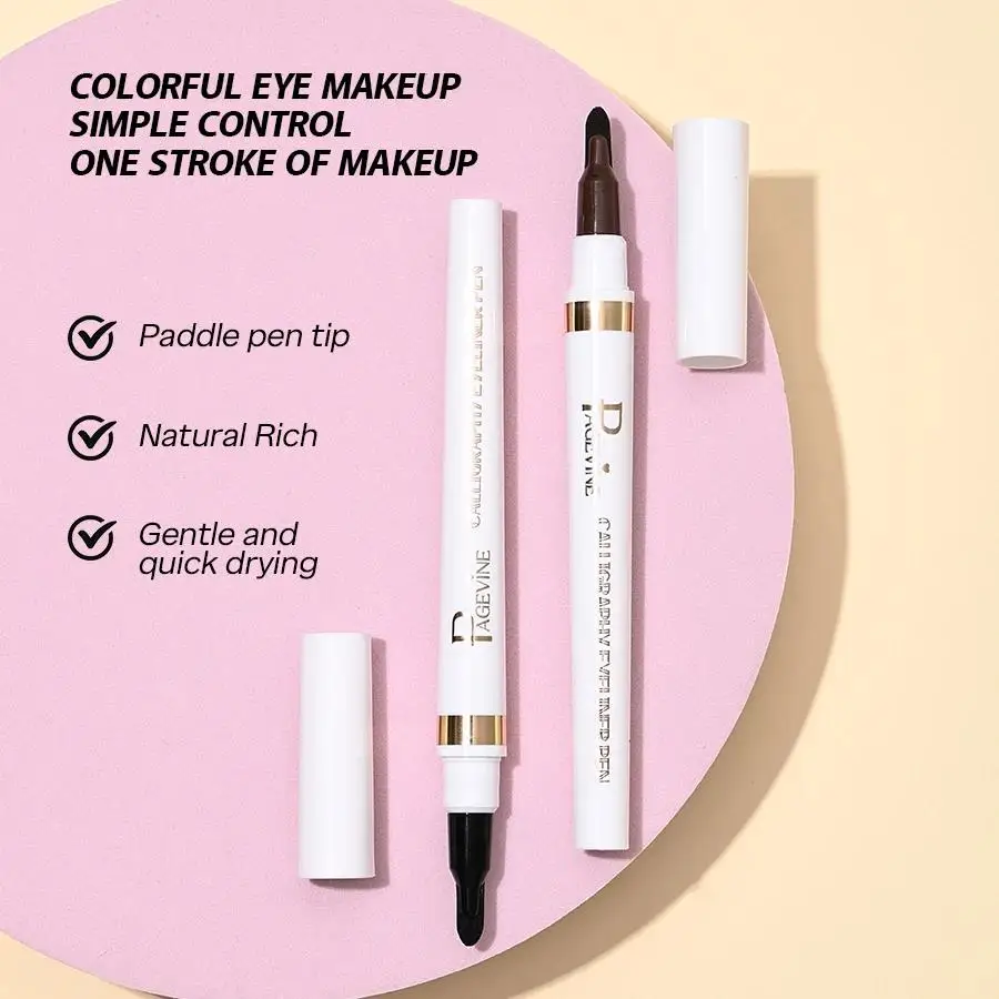 Langdurig waterdicht vloeibaar eyelinerpotlood Hooggepigmenteerd, veegvast, sneldrogend, eenvoudig aan te brengen kalligrafie-make-up