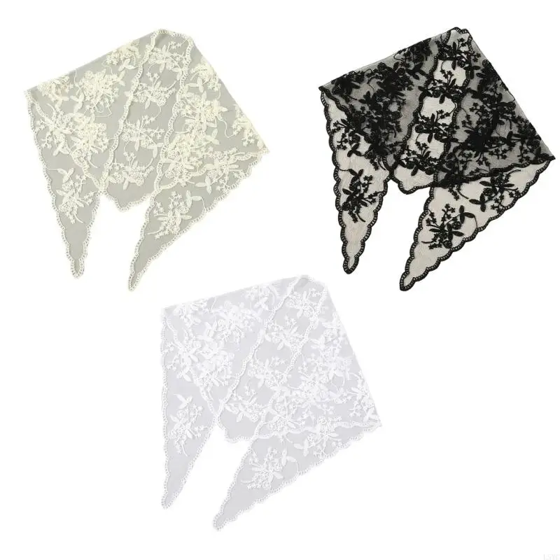 

L5YC Embroidered Scarf Stylish Shawl For Daily Wear Travel Beach And Special Event