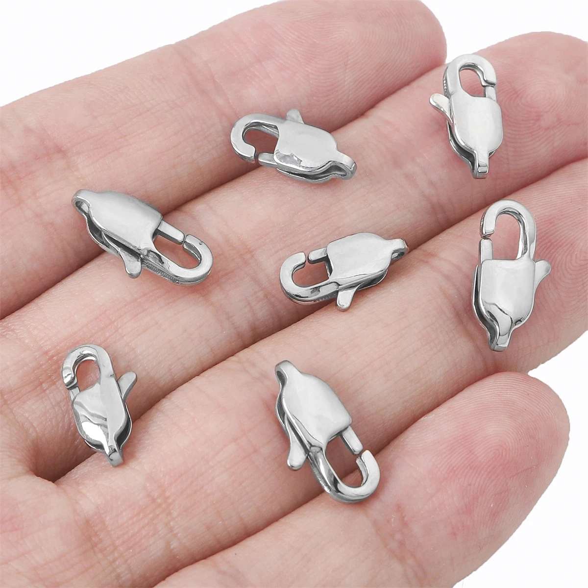 1pc 7x13/8x15mm Metal Lobster Clasps Stainless Steel Claw Hooks For Jewelry Making Components Handmade DIY Bracelets Accessories