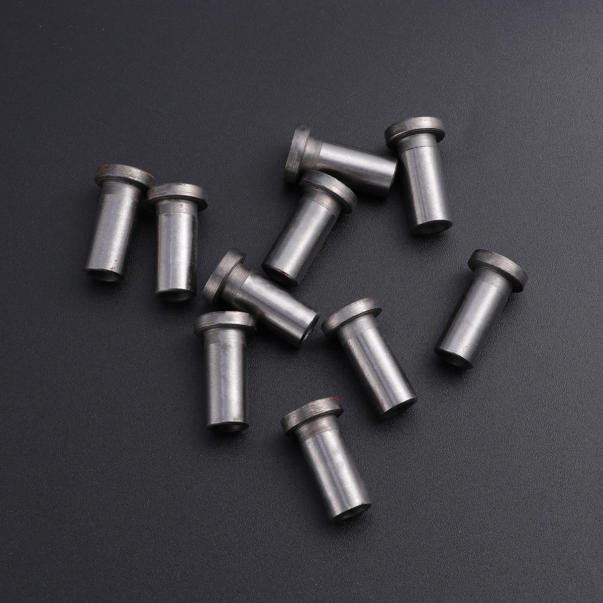 

10pcs Steel Drill Bushings Precision Metal Sleeve Axle Bearing Stabilizer Hardened Sleeve For Accurate Drilling Silver