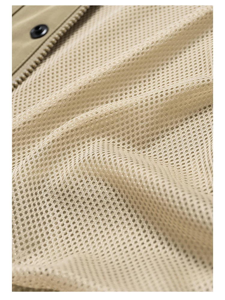 

Осенняя верхняя одежда, мужская куртка свободного кроя с капюшоном и несколькими кеточками для ли, повседневная модная городская одежда из полиэфирного волокна