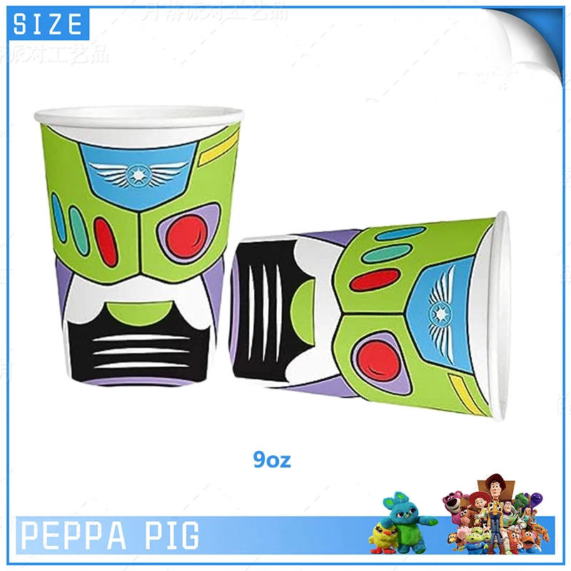 Kinderfeestdecoratie Wegwerp Servies Toy Story Bekers Borden Ballonnen Babyshower Verjaardagsfeestje Cadeau Speelgoed