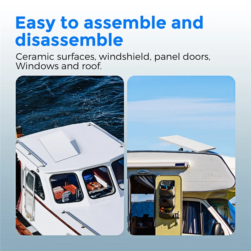 APPLIA-For Starlink Mini Mounting Suction Cup Holder With Rotatable Angle Head Adapter Bracket For Rvs Cars Yacht Roofs