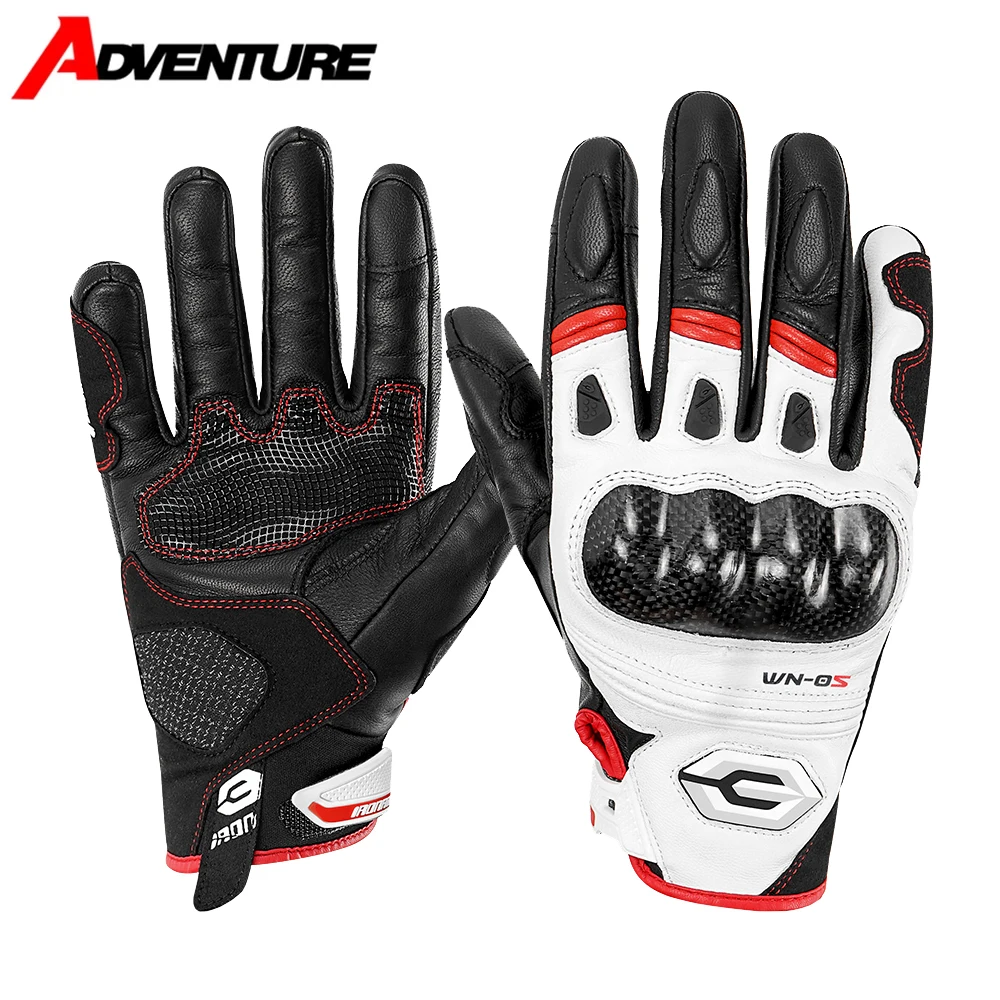 

Мотоциклетные перчатки, устойчивые к падению и износу кожаные перчатки, зимние теплые перчатки с сенсорным экраном и пальцами, внедорожные перчатки для езды на мотоцикле