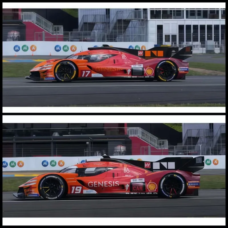SPARK 1:64 Genesis GMR-001 Le Mans 24H endurance race die-casting alloy car model, adult collectible ornament.