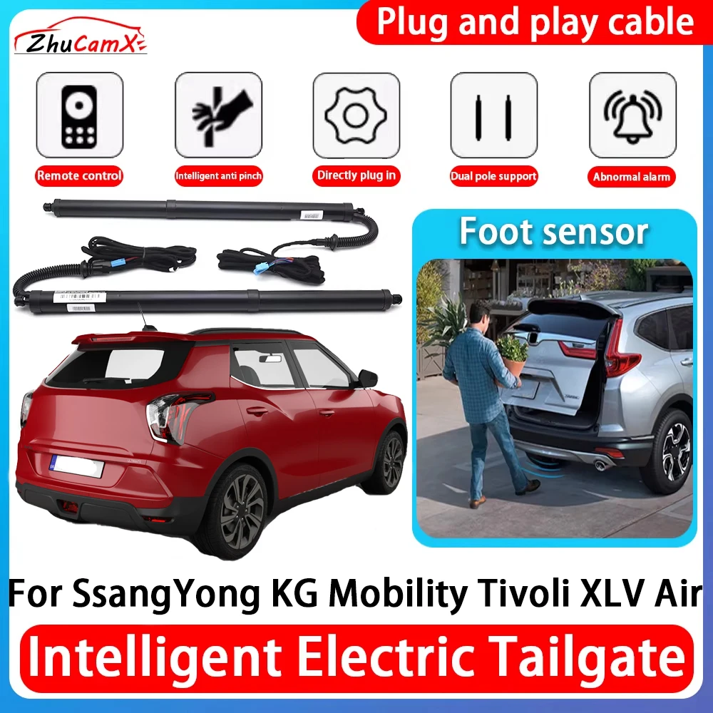 ZhuCamX Car Power Trunk Electric Suction Tailgate Intelligent Tail Gate Lift Strut For SsangYong KG Mobility Tivoli XLV Air