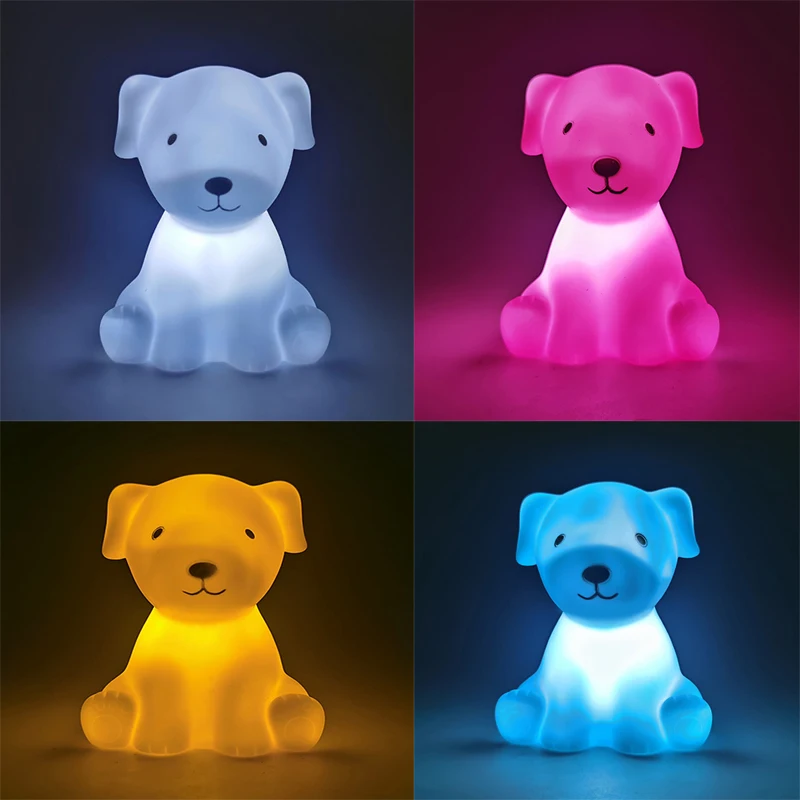 Cute Cartoon Animal LED Night Light, Urso, Unicórnio, Nuvem, Estrela, Lua, Luz noturna para bebê, crianças, cabeceira, quarto, lâmpada da sala de