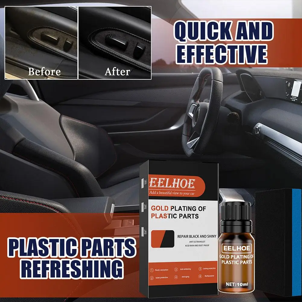 

Car Plastic Renovation Agent Interior Car Leather Dashboard Car Maintenance Plastic Steering Wheel Agent Coating Wash Suppl V7P8