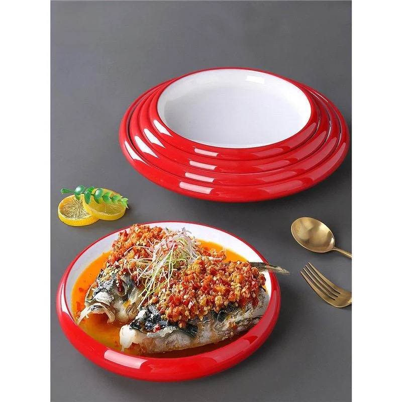commercial-nordic-style-melamine-plate-set-plastic-restaurant-dinnerware-deep-dish-round-shape-restaurant-and-hotel-plates