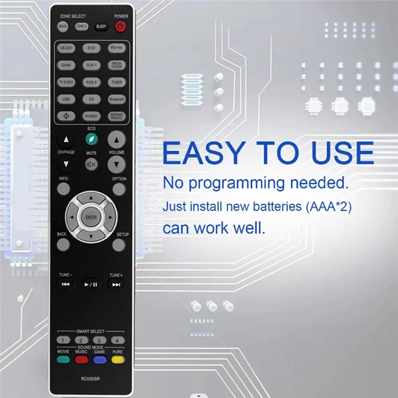 ABMF-เปลี่ยน RC035SR รีโมทคอนโทรล Formarantz สเตอริโอ AV Receiver SR6012 SR6014 SR5014 SR5013 NR1510 NR1609 NR1710