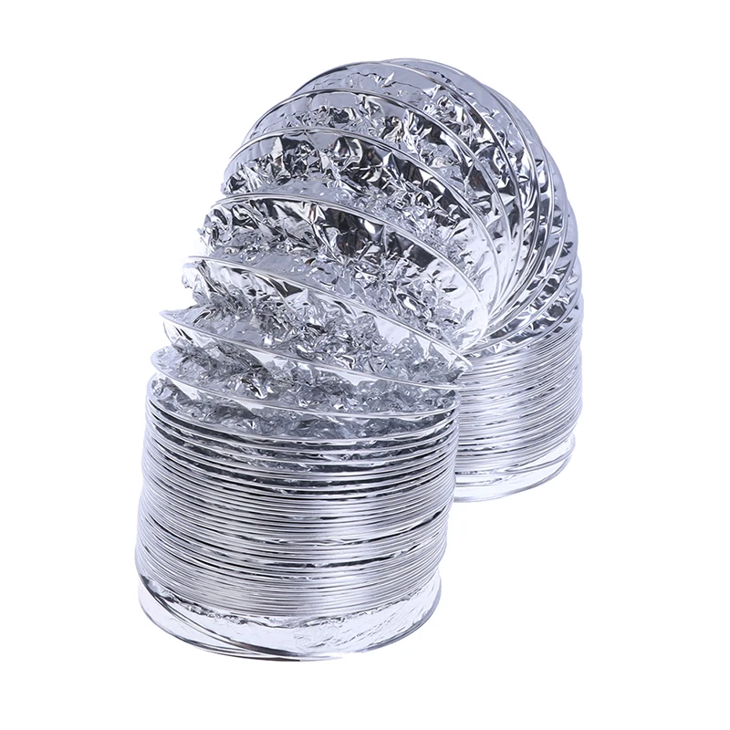 10cm Aluminum Ventilator Pipe 1.5M Air Ventilation Hose Ventilation Fan Flexible Exhaust Duct