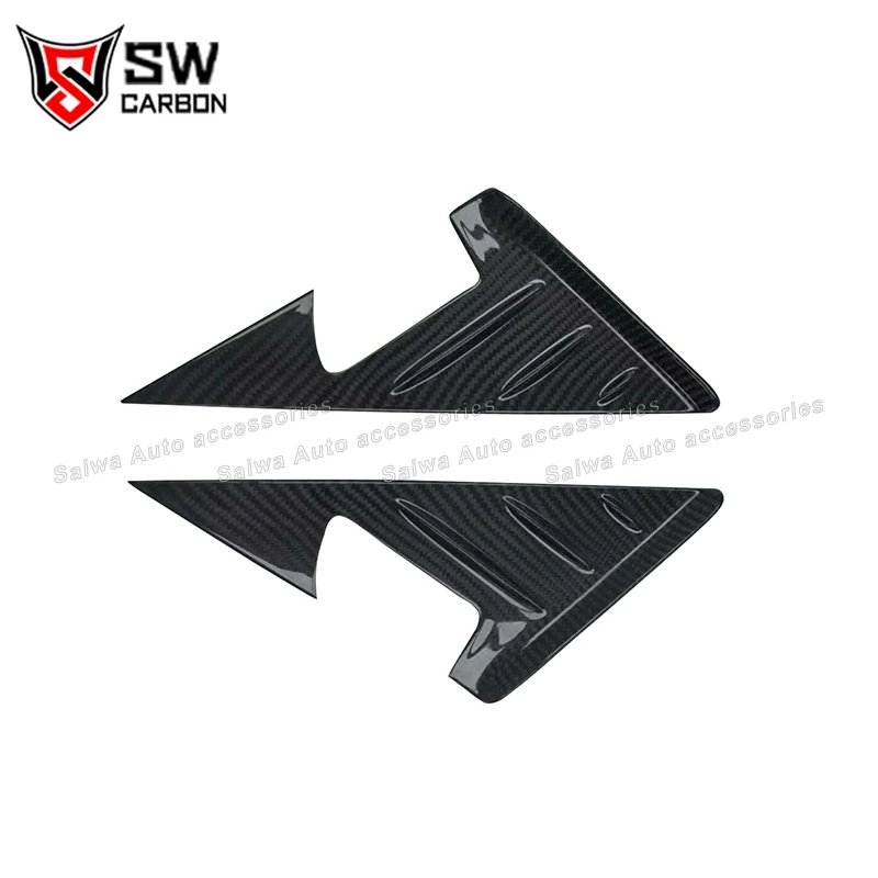Carbon Fiber Side Mirror Cover Triangle Trims Wind Deflector Splitter For BMW M2 G87 M234i 2023+ Side Pillar Panel Cover Bodykit