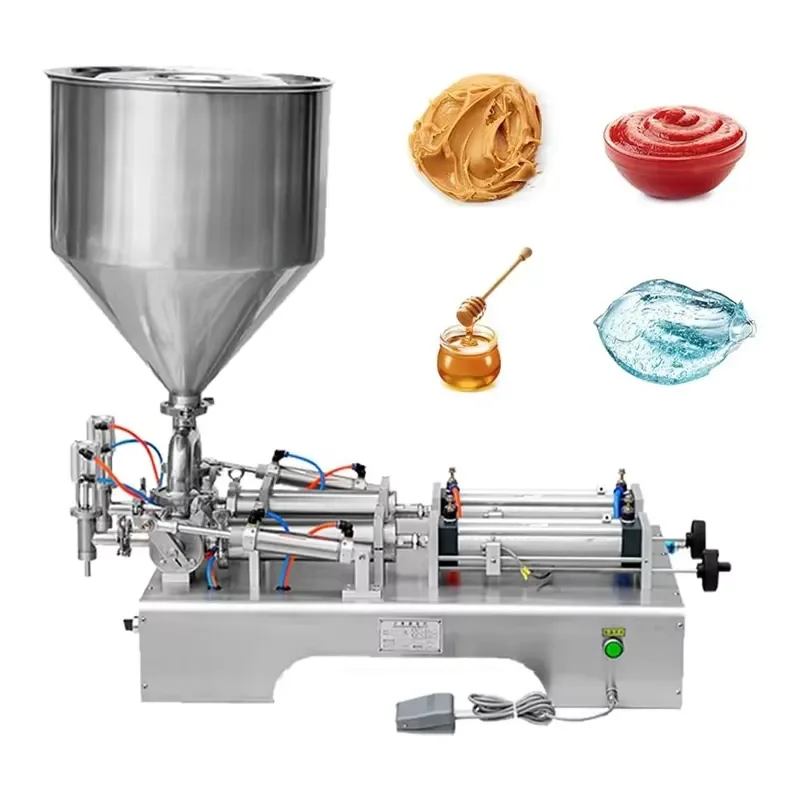 Semi automatic liquid packaging machine quantitative weighing bag packaging bottle filling sauce body packaging machine