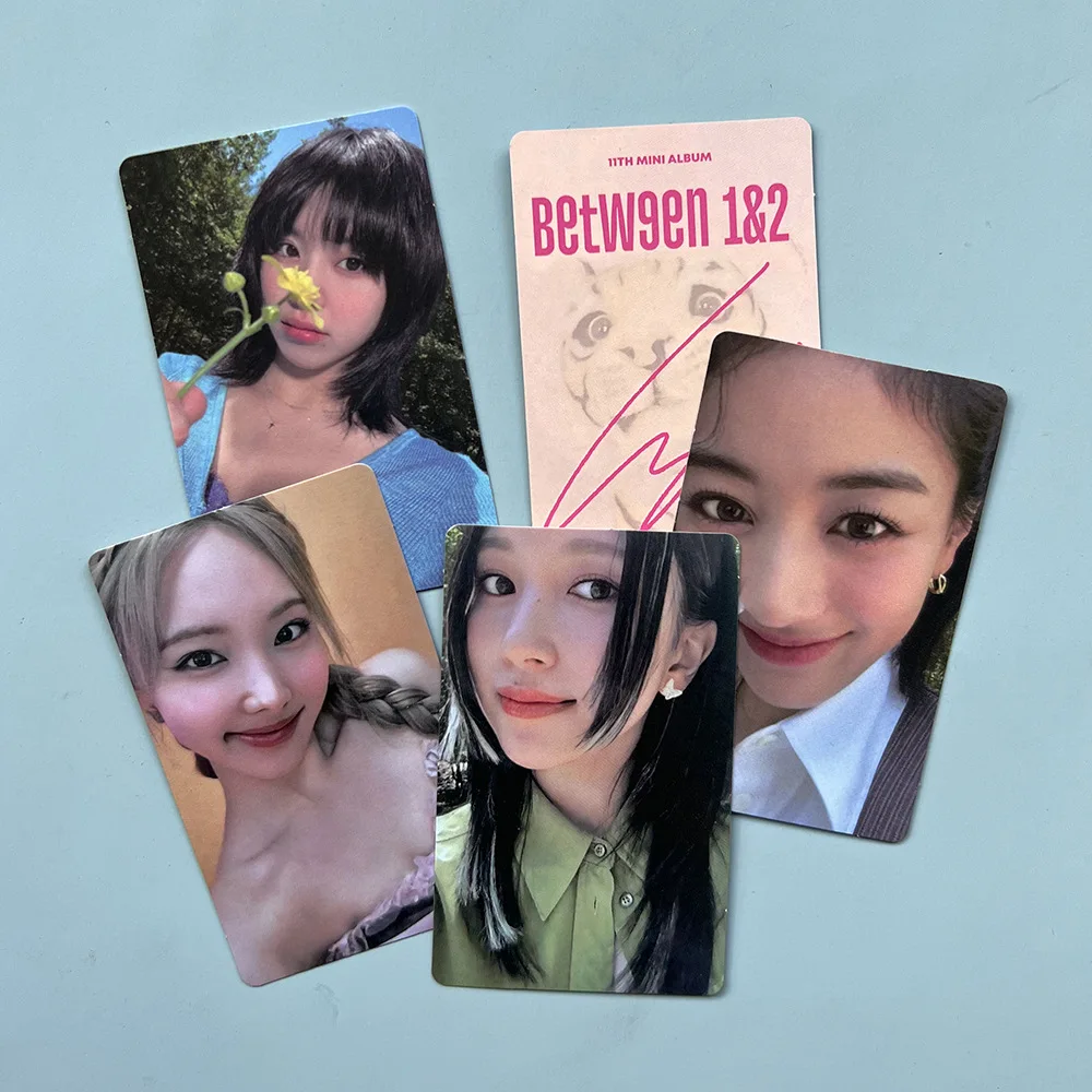 9pcs/set Kpop TWICE BETWEEN 1&2 Album Lomo Cards Peripheral ONCE Collection Gifts Card Photocard