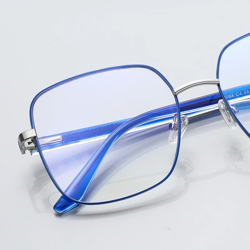VICKI Large Frame Square Men\'s Progressive Multifocal Reading Glasses Customizable Prescription Photochromic  Blue Light FFD3064