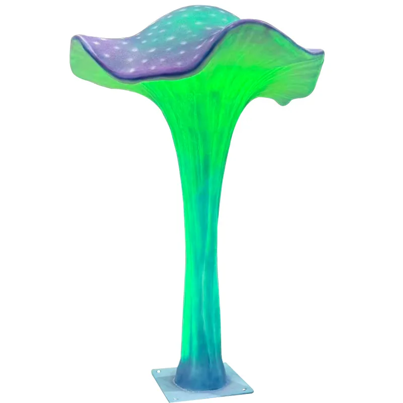 LED outdoor luminous blue umbrella mushroom light mushroom modeling landscape decoration lawn garden scenic cultural