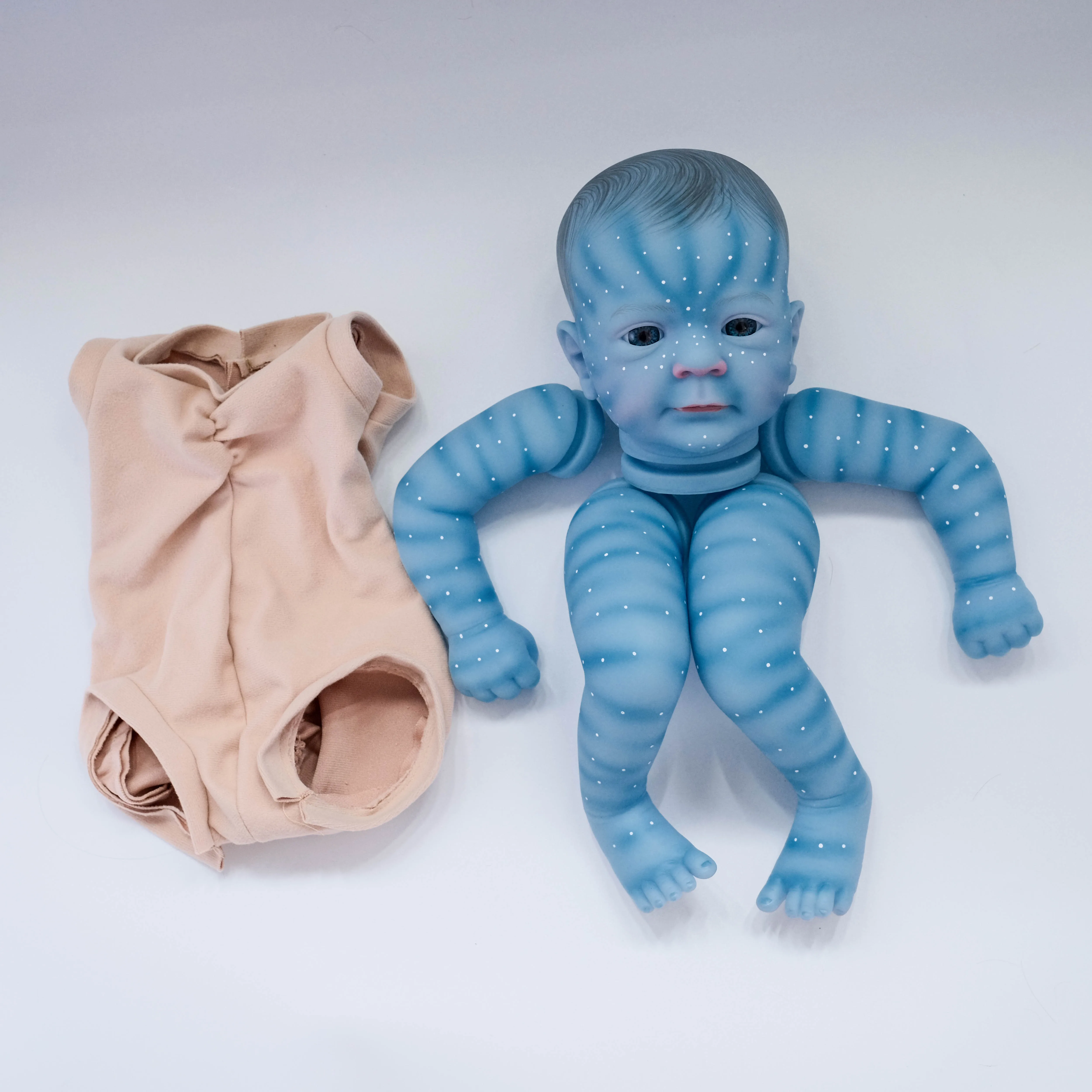 NPK 18 นิ้ว Fecilia Avatar Woodland เหมือนจริง Reborn ตุ๊กตาชุด-ทาสีตุ๊กตาที่ยังไม่เสร็จสําหรับ DIY ของเล่น Crafting