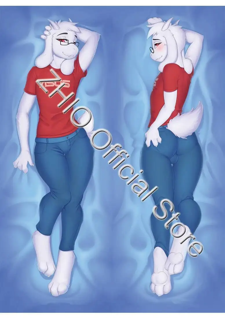 

Frurry Goat Dev HausScrangus) Dakimakura 2WAY Шарнирный чехол для тела Подарок Аниме Подушка Чехлы для подушек Otaku Waifu