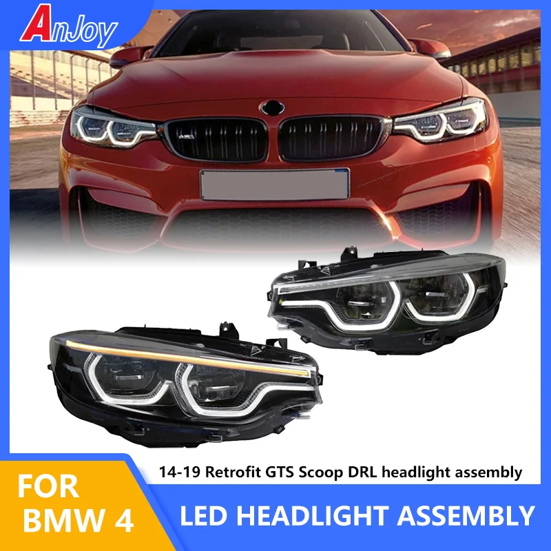 

Car Lights For M3 M4 F32 F80 F82 F33 F83 F36 4 Series 2014-2019 Ful LED Headlight DRL Animation Dynamic Head Lamps Led Projector