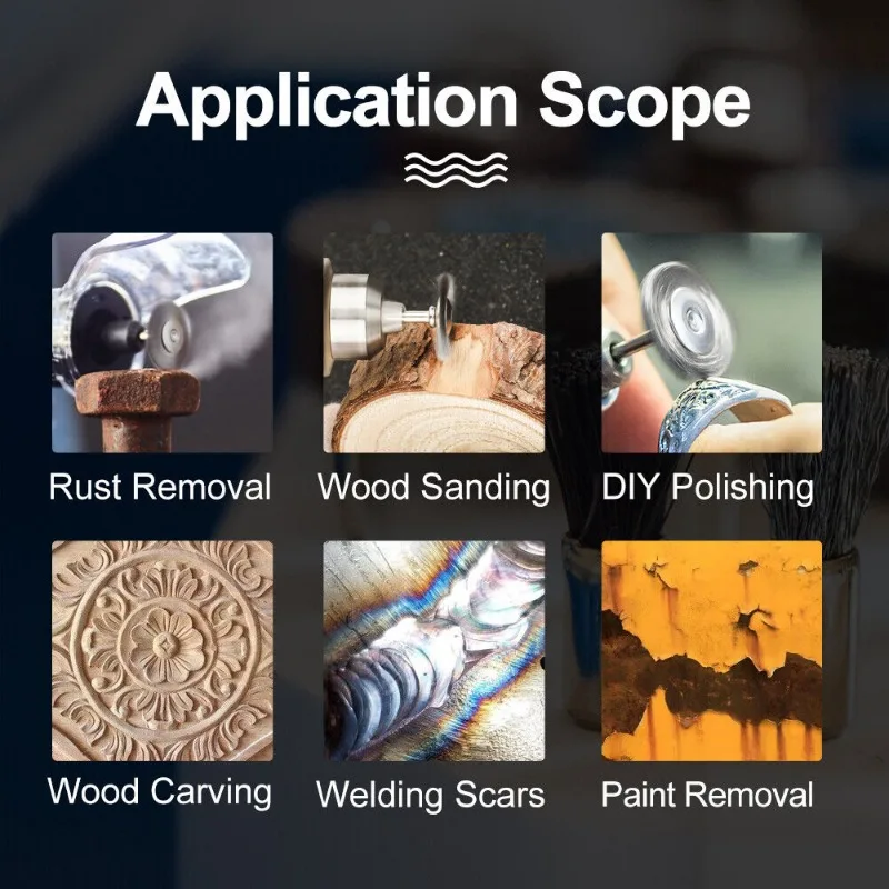 20Pcs 스테인레스 스틸 와이어 브러시 라운드 브러시 휠 브러시 키트 Dremel 그라인더 디스크 연마 도구 액세서리에 대 한 연마 도구