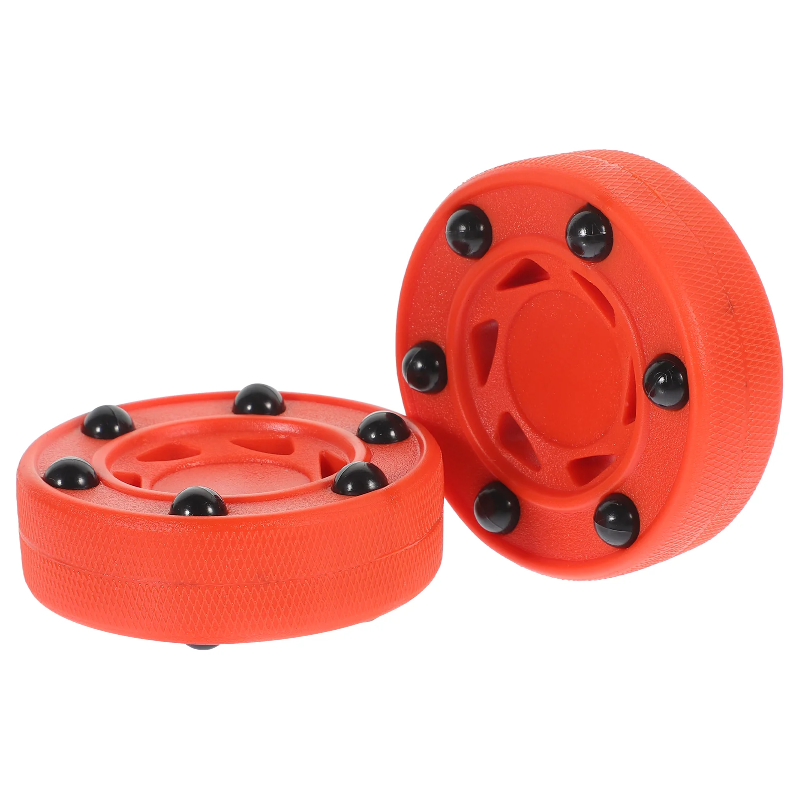 

2 Pcs Hockey Puck Men and Women Roller Parts Nylon Pucks for Kids Game Training