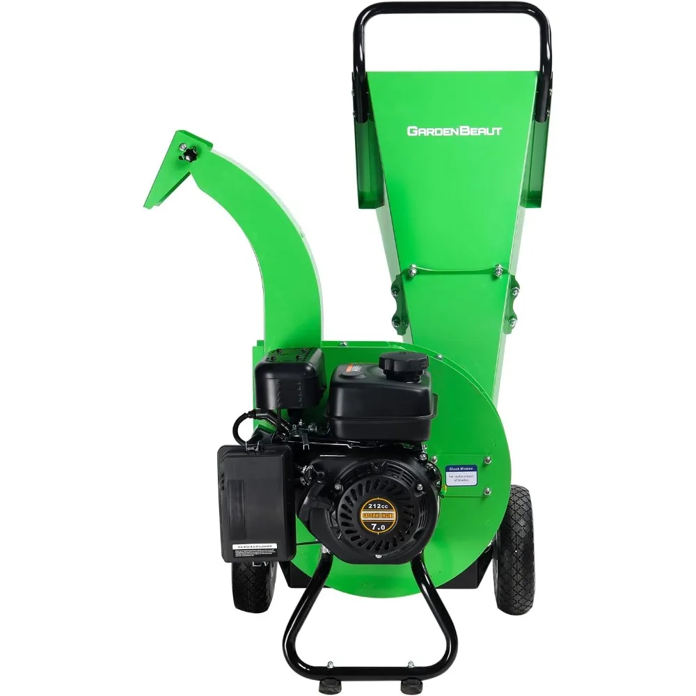 

Wood Chipper Shredder 7 HP 212cc Heavy Duty Engine Gas Powered 20:1 Reduction Ratio 1-Year Warranty After Product Registration