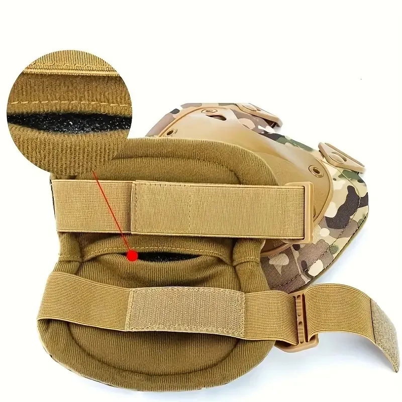 Tactical Combat Knee & Elbow Protective Pads Set for Outdoor CS Paintball Game Cycling Safety Skateboarding Gear Skates Knee