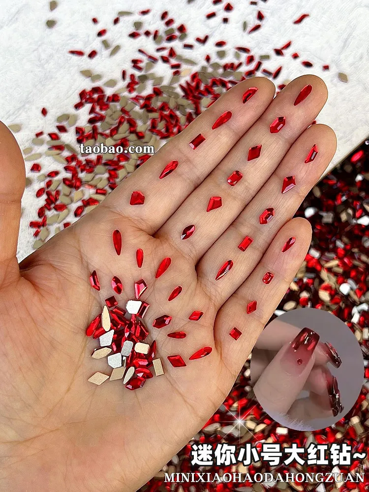 100 pçs aleatório prego strass mini cristal ab prata mix flatback vidro pedras de unhas gemas para unhas 3d diy manicure decorações