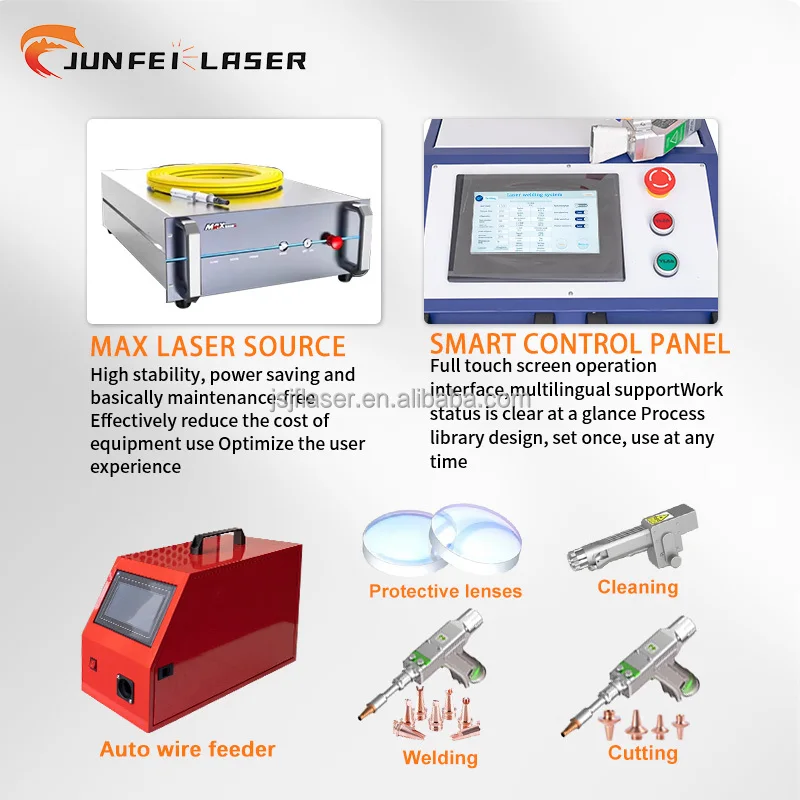 TLF 3-in-1-Reiniger-Schweißgerät, 4-in-1-Handschweißgerät, 1500 W, 2000 W, 3000 W, mit SUP21T-Kopf