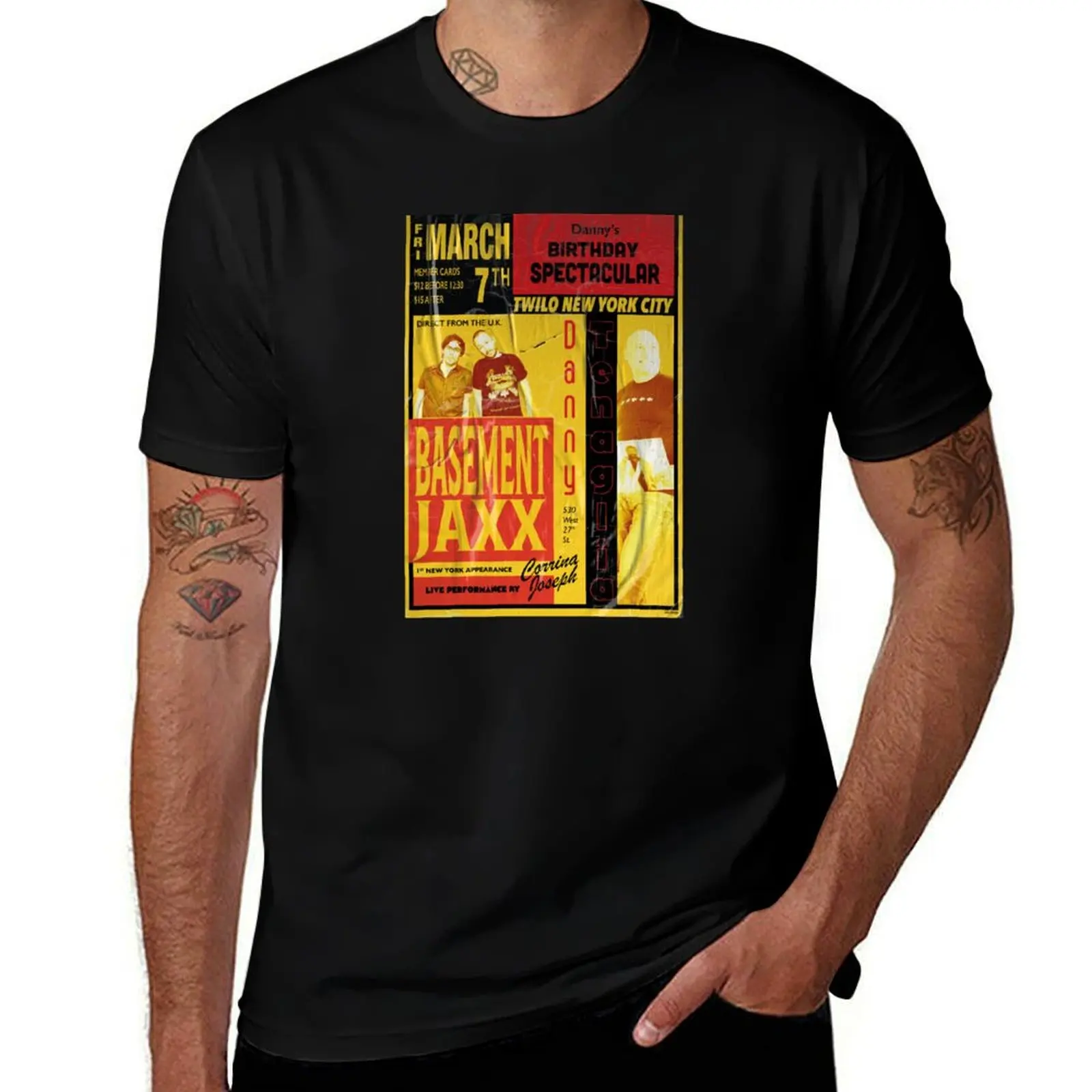 

Basement Jaxx and Danny Tenaglia at Twilo New York 1998 T-Shirt men t shirt cotton 100% t shirt man casual T-Shirt