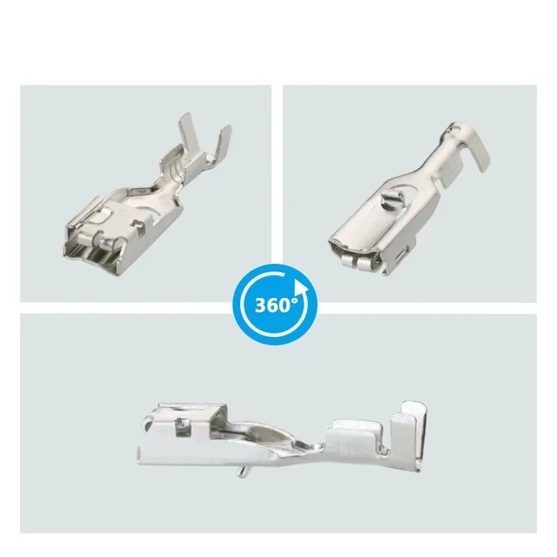 T085MF 4.8 connector plug spring 142686-2 car terminal 144838-2 brass tin plated terminal DJ627-4.8 × 0.8B DJ617-4.8×0.8B
