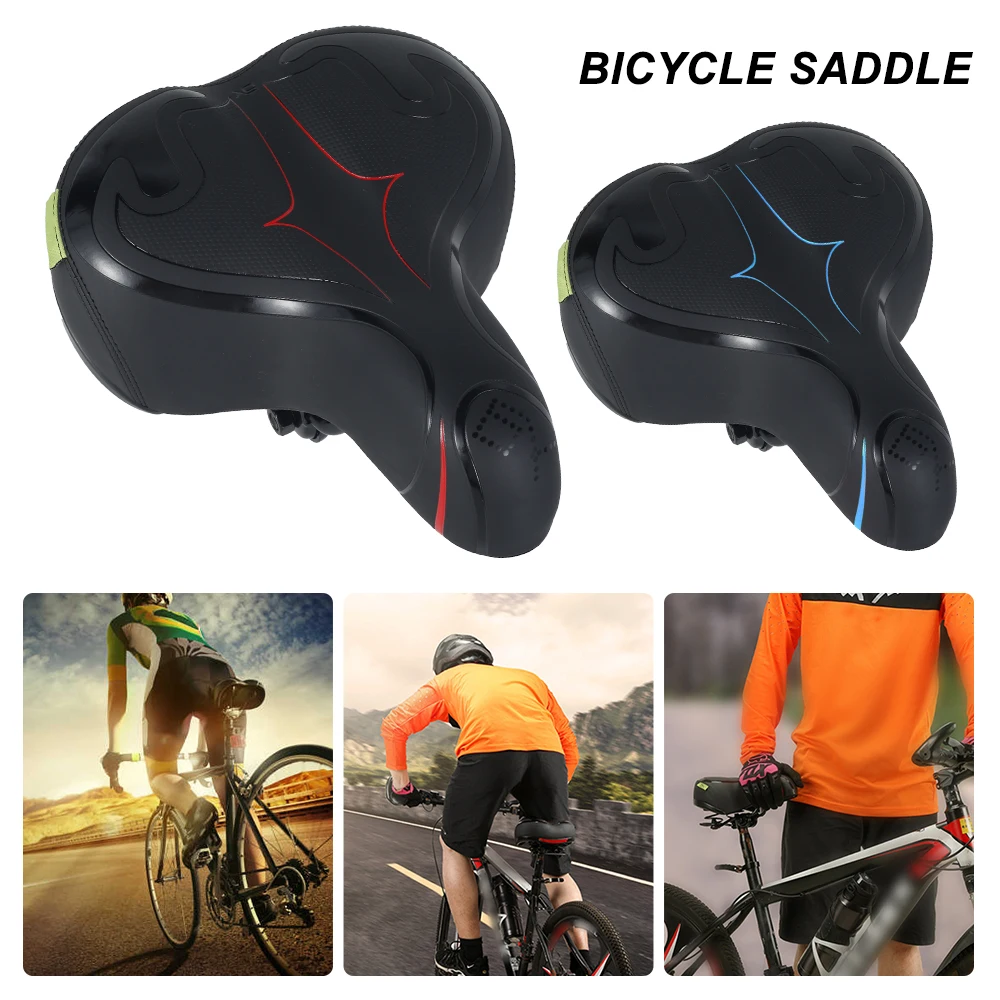 Bicycle Seat Pad Cover Waterproof Shock Absorption Mountain Road Bike Gel Saddle Cycle Soft Cushion