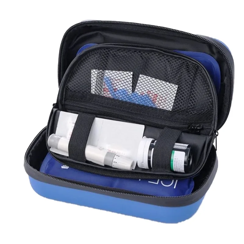 Waterproof Insulin Cooling Travel Case LCD Temperature Display Heat Insulation Diabetic Medication Storage Portable Cooler Box