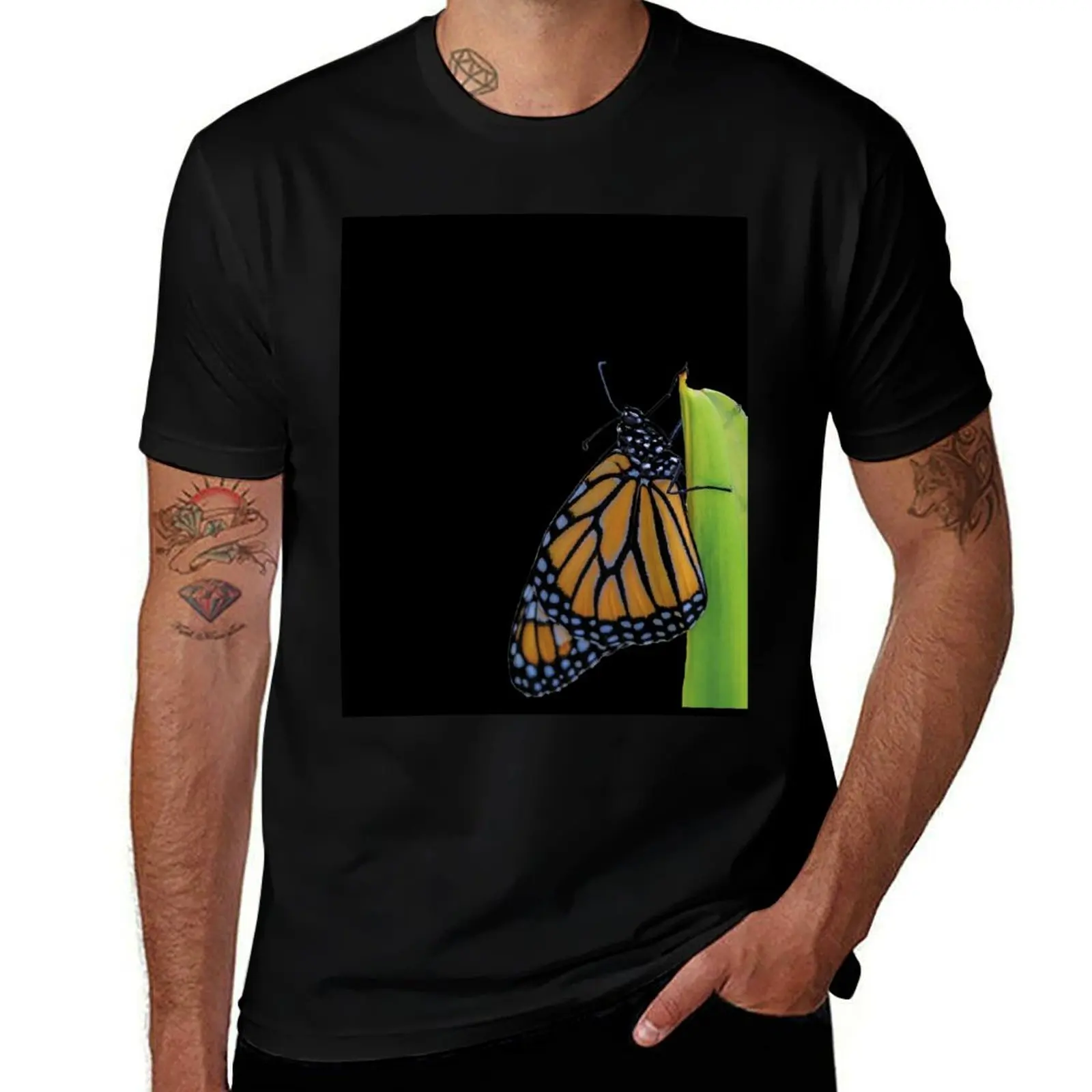 

Monarch on a Stem T-Shirt t shirt man luxury t shirts for man cotton soft t shirt man cotton T-Shirt